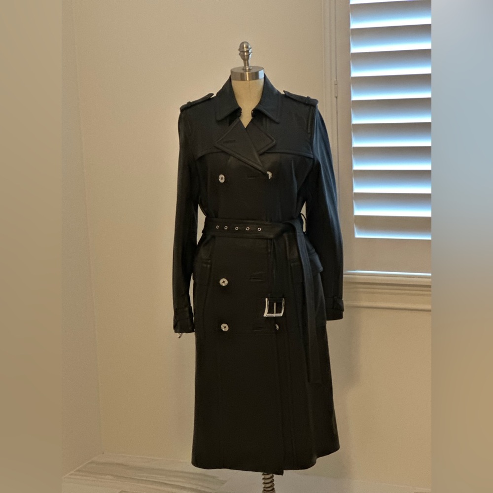 Michael Kors 	Leather Trench Coat